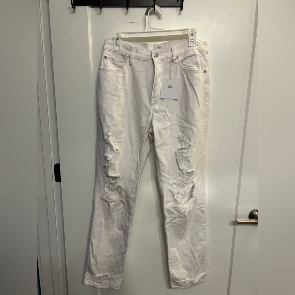 NWT Pistola High Rise Presley Relaxed Roller Jeans - Picture 2 of 13